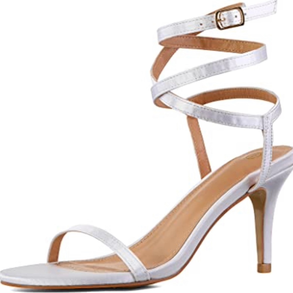 NIB*** Stunning MySoft Women's Strappy Wrap Heeled Open Toe Stiletto Size 6.5